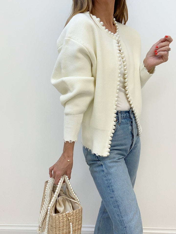 MADDY | Cardigan with pearls