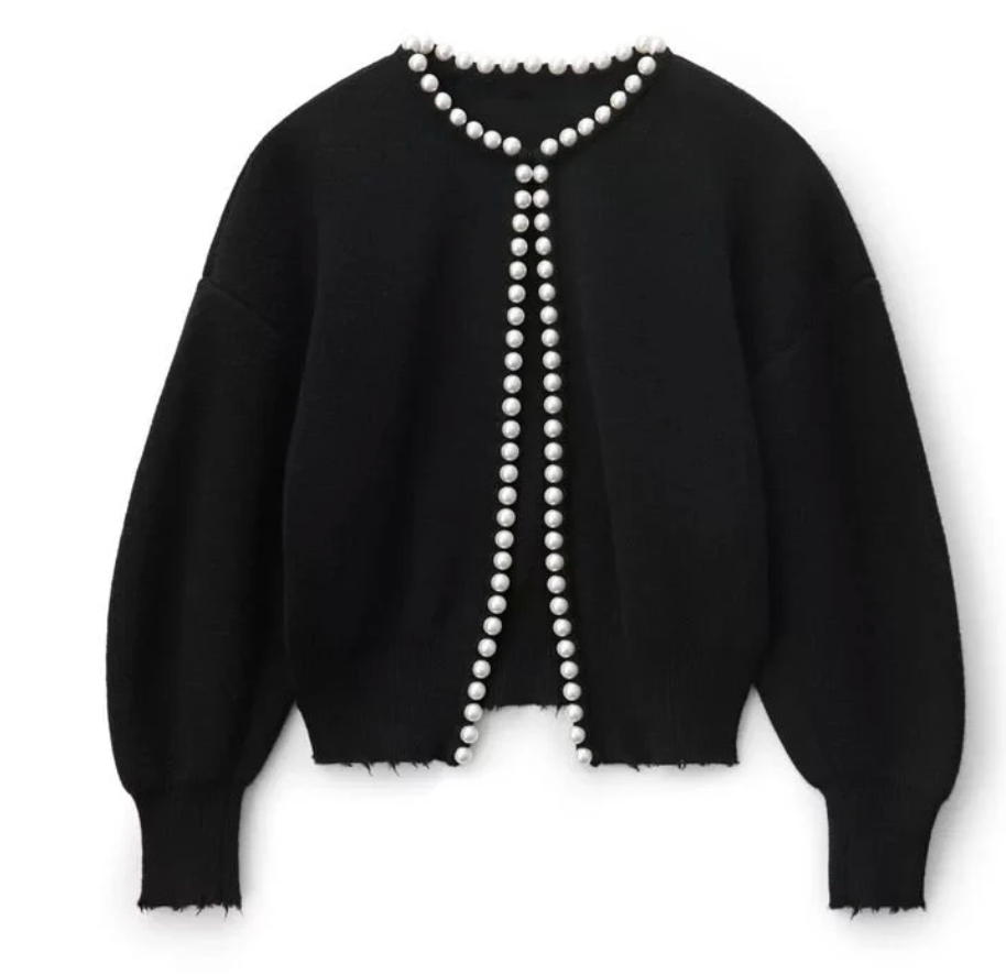 KATE | Chic Pearl Cardigan